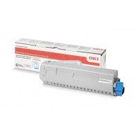 Тонер-картридж голубой 47095707 для Oki C824 / C834 / C844 оригинальный